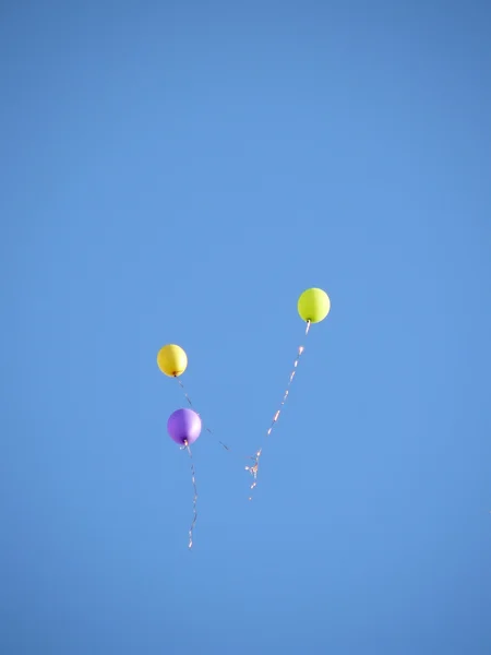 Stock image Balloons fly to top