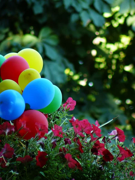 Air multi-coloured balls — Stock Photo, Image