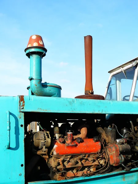 Motor von einem Traktor — Stockfoto