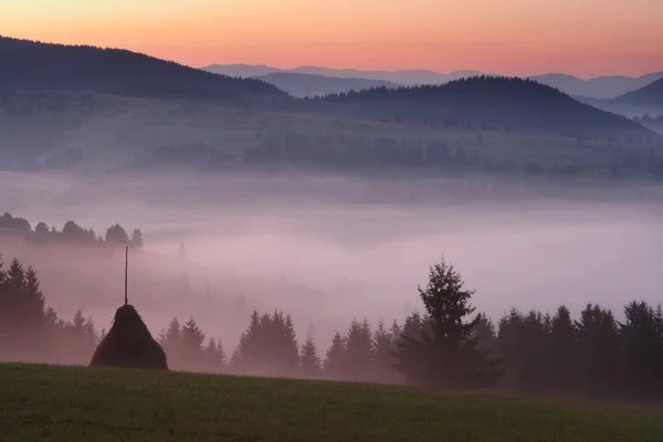 Ráno v Karpatských horách — Stock fotografie