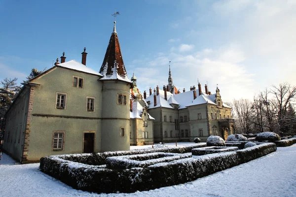 Castle in winter, Ukrain — Stock Photo, Image