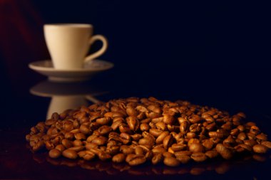 Corns of coffees and cup clipart