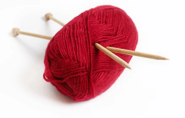 stock image Knitting-needles and threads