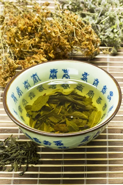 Tee, Kräutermedizin — Stockfoto