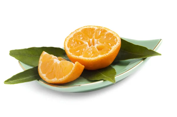 Mandarinas isoladas — Fotografia de Stock