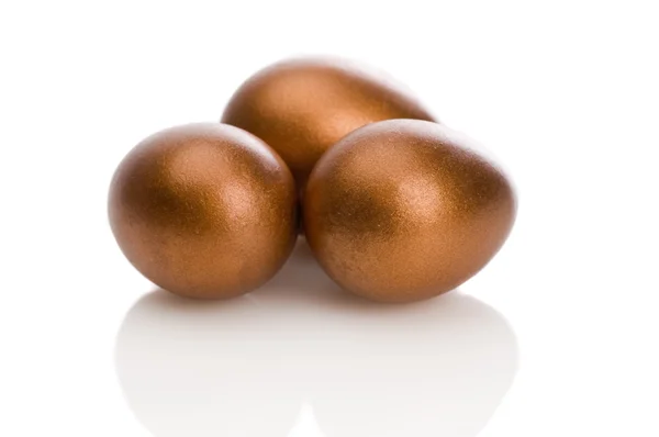 Golden eggs — Stock Photo, Image