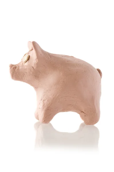 Пластилін значок свиня — стокове фото
