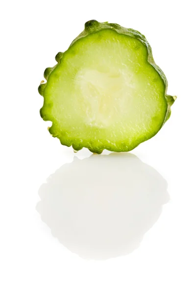 Cucumber slice isolated — Stock Photo, Image