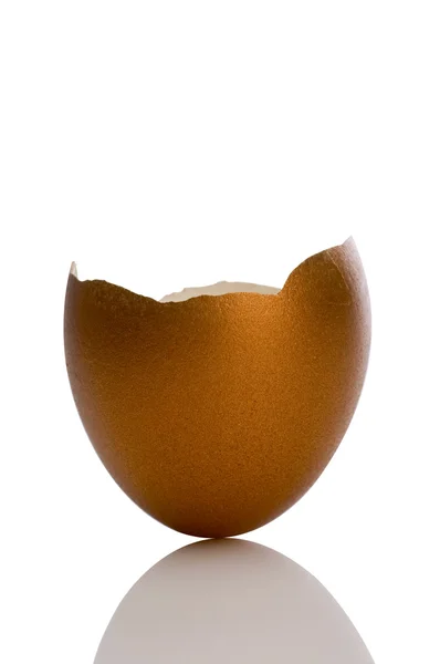 Casca de ovo dourado — Fotografia de Stock