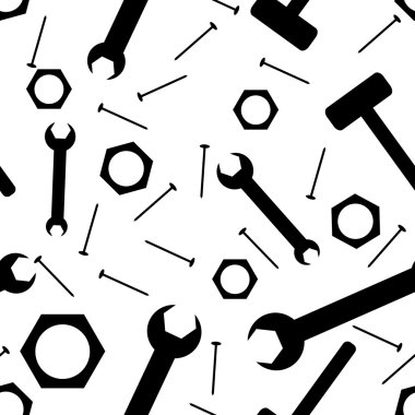 Abstract background from tools clipart