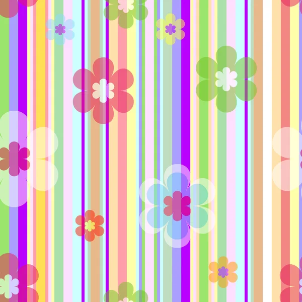 パステル調の花の背景 — ストックベクタ