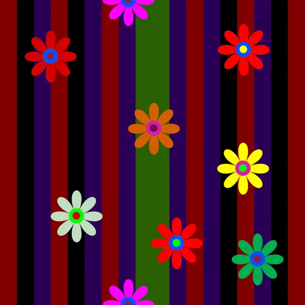 Вектор с цветами — стоковый вектор