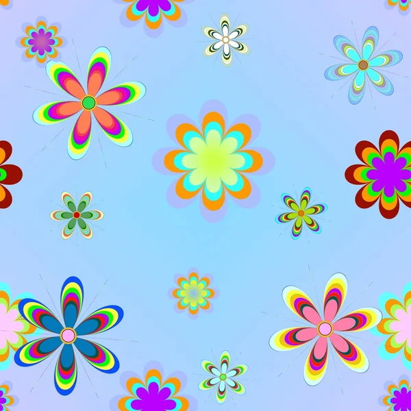 Векторный фон ячейки с цветами — стоковый вектор
