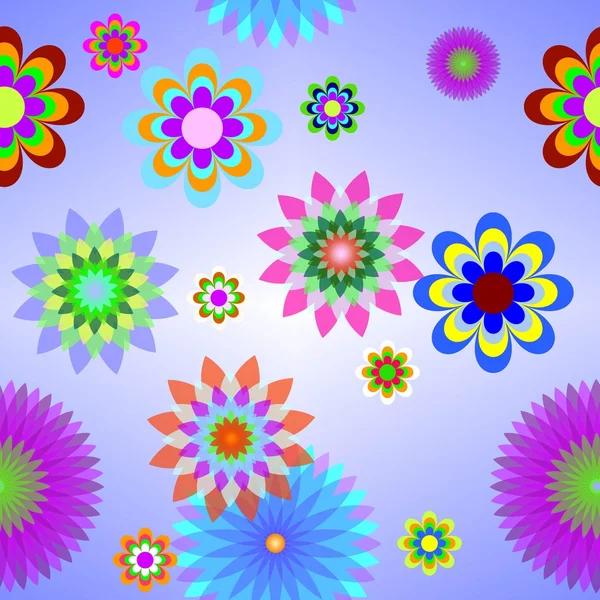 Векторный фон ячейки с цветами — стоковый вектор