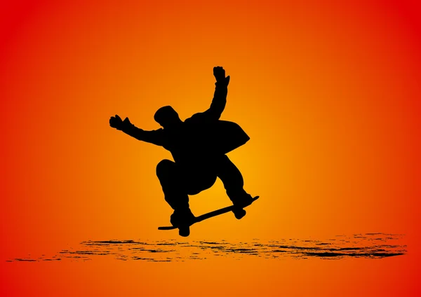 stock image Jumping skateboarder