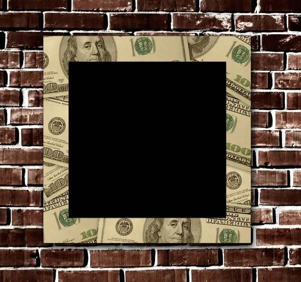 Empty dollars frame — Stock Photo, Image
