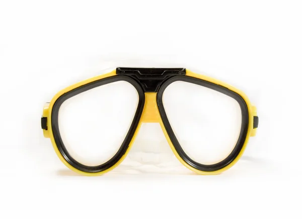 Жовтого підводного плавання маска — стокове фото