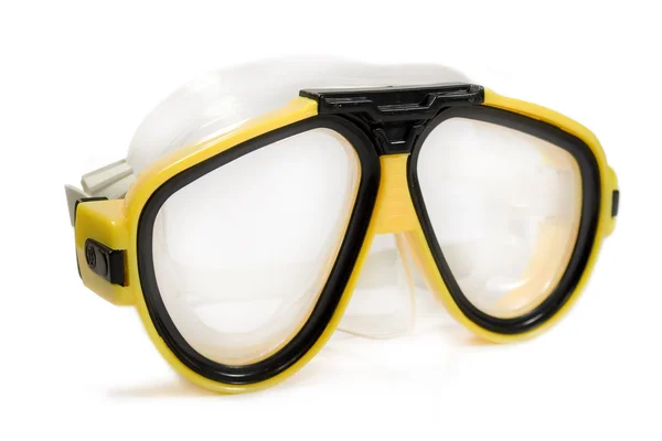 Máscara de mergulho amarela — Fotografia de Stock