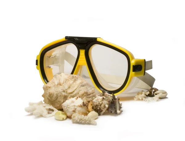 stock image Yellow diving mask