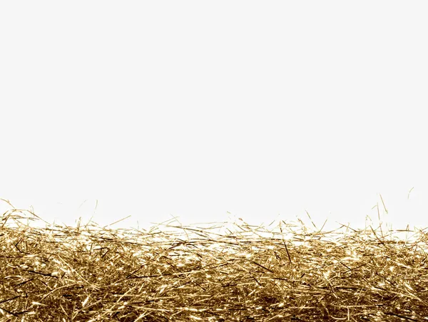 Guld tinsel ram — Stockfoto