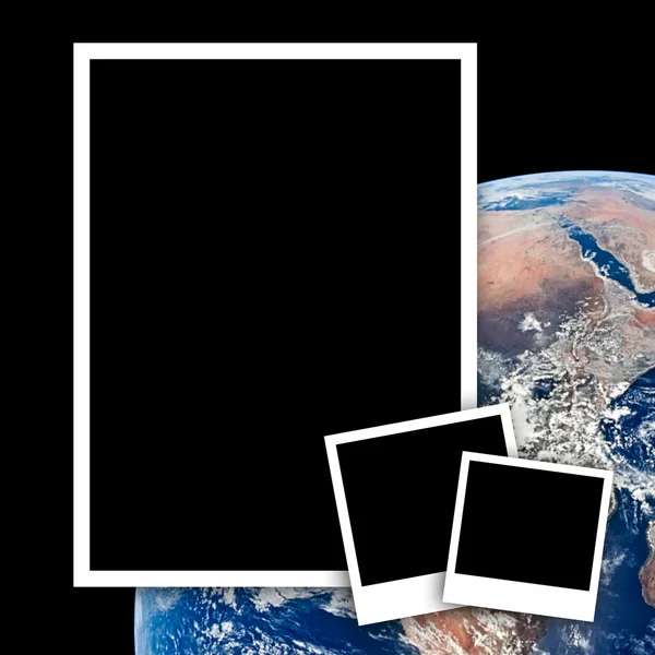 Пустые фотографии с землей из космоса — стоковое фото