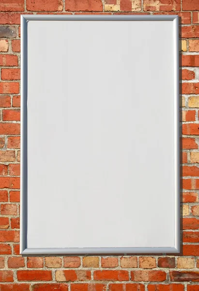 Cartelera blanca en blanco . —  Fotos de Stock