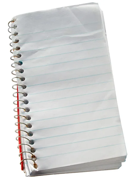 Small scruffy old reporters notepad. — Stock Photo, Image