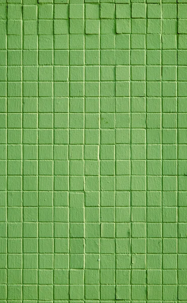 Zielone ściany małych płytek tło. — Zdjęcie stockowe