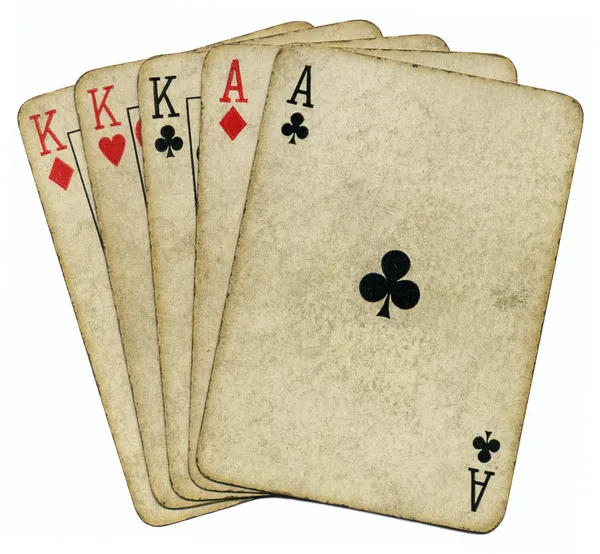 Full house aces and Kings. — Stock Photo, Image