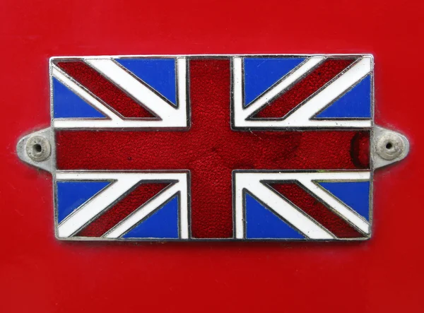 Odznaka flagi brytyjskiej Unii jack. — Zdjęcie stockowe