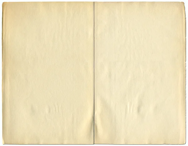 Deux pages blanches d'un livre de 1932 . — Photo
