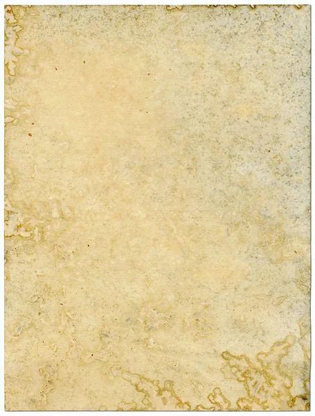 Moldy old paper isolated. — Stock Photo, Image