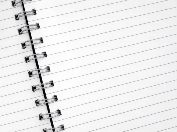 Close up of lined paper notepad. — Stock Photo, Image