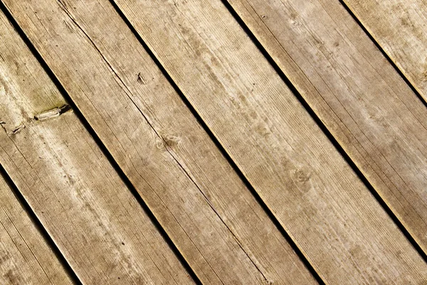 Planches de platelage en bois altérées . — Photo