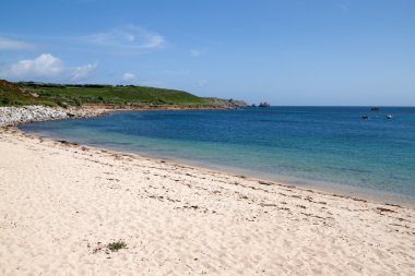Porthcressa beach, Isles of Scilly. clipart