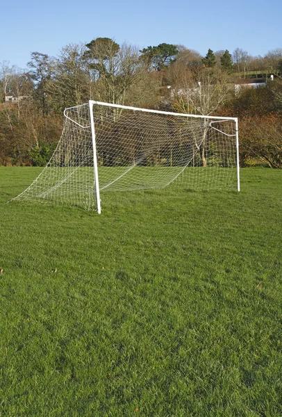 Goal posts and net — Stock Photo, Image