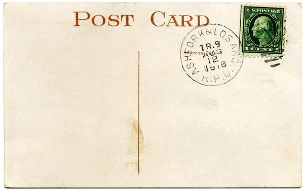 1916 Cartão postal americano Carimbo Franklin — Fotografia de Stock