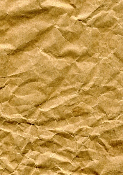 Összegyűrt barna papírzacskó — Stock Fotó