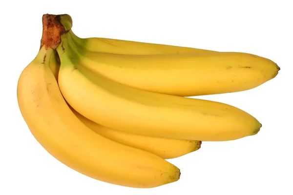 Μάτσο μπανάνες απομονωμένες. — Φωτογραφία Αρχείου
