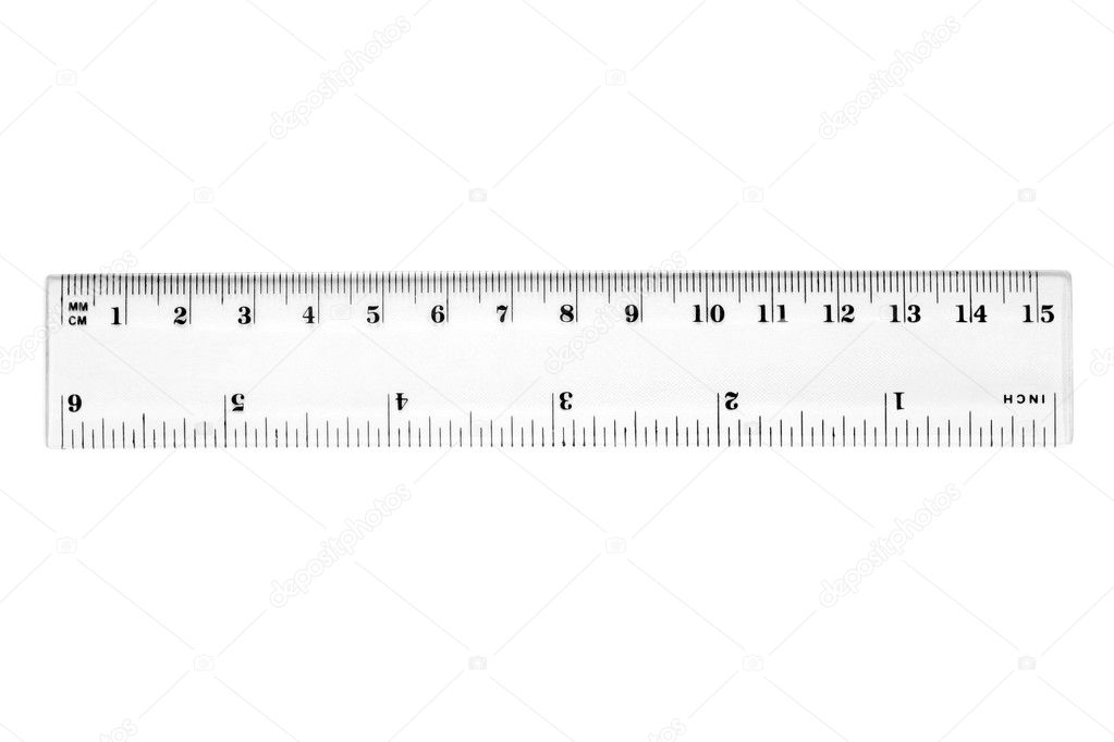 A 15 cm or 6 inch ruler