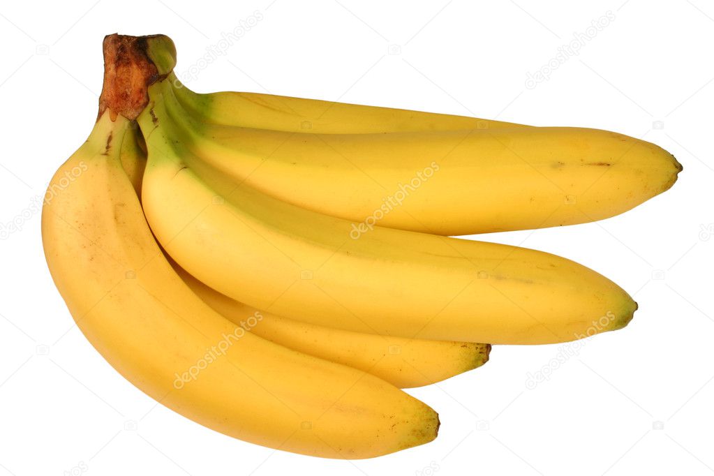 Bunch of bananas isolated.