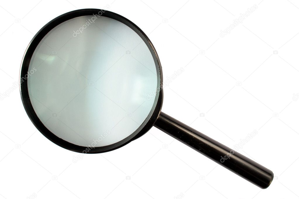 A magnifying glass isolated.
