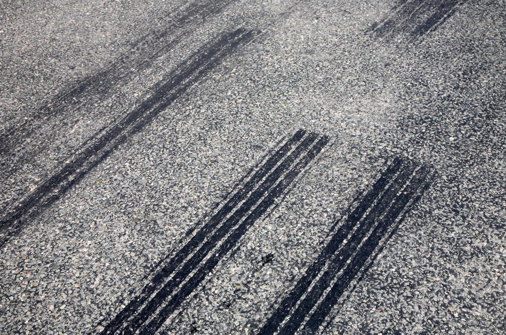 A close up of skid marks on a road. Stock Photo by ©SRphotos 2287849