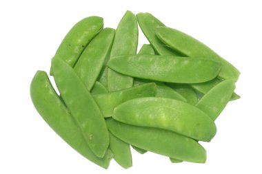 Green peas (Mangetout), isolated. clipart