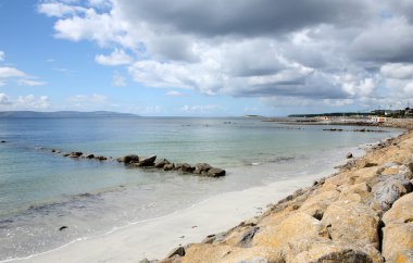 Looking at Galway Bay from Salthill. clipart