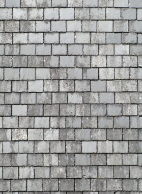 Old gray roof slates close up. clipart