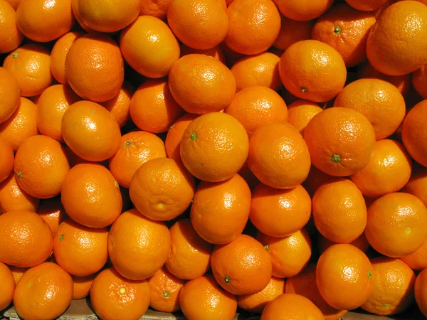 Muitas laranjas de tangerina . — Fotografia de Stock