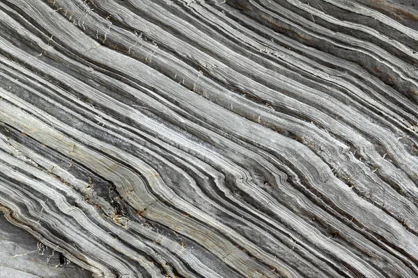 Natural striped rock in Porthleven. — Stock Photo, Image
