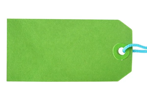 Green label-tagg isolerade. — Stockfoto