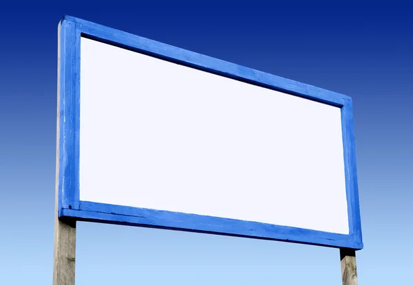 Big white blank advertising board. — Stock Photo, Image